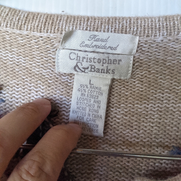 VINTAGE woodland rustic embroidered cardigan - Picture 2 of 8